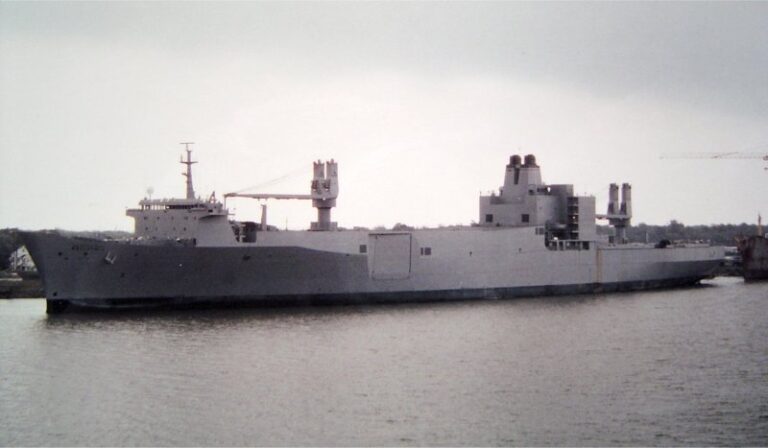 SS Bellatrix ship on the water under an overcast sky.