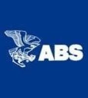 ABS graphic blue Blue background with a white eagle logo and the letters 'ABS'.